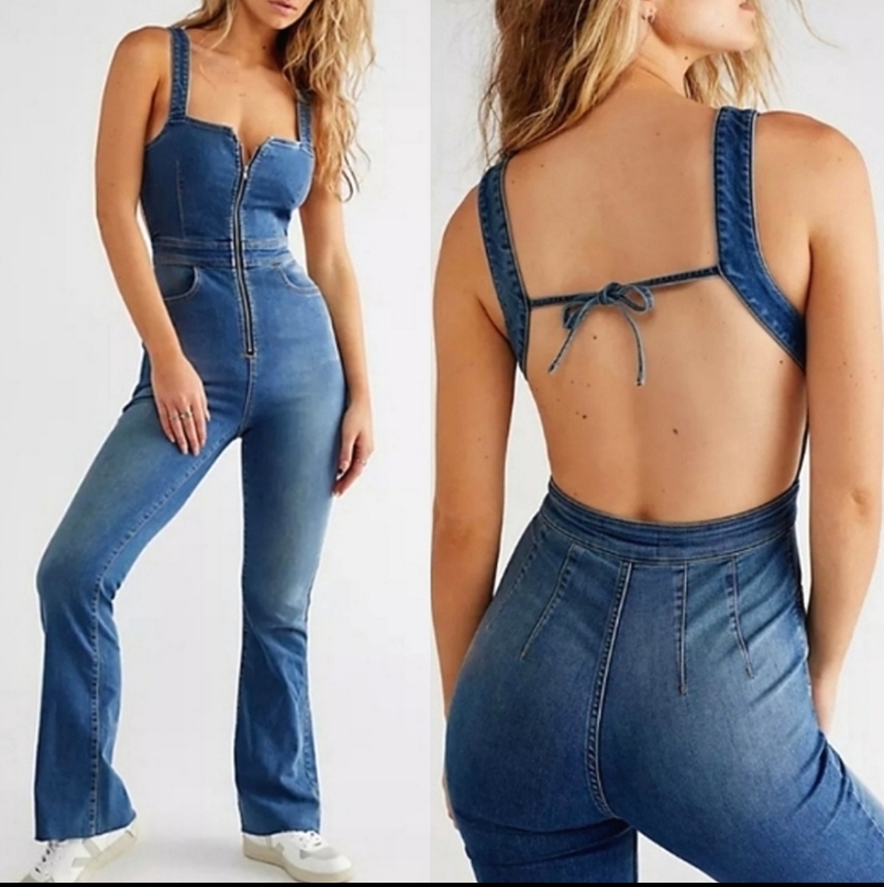 NWOT Free People CURVY 2nd Ave One Piece Overall